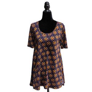 NWT LuLaRoe Purple Gold Perfect T, Size XX-Small